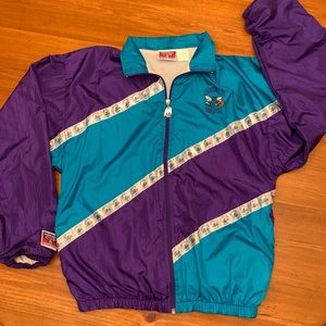 Vintage Charlotte Hornets Zip Up Jacket